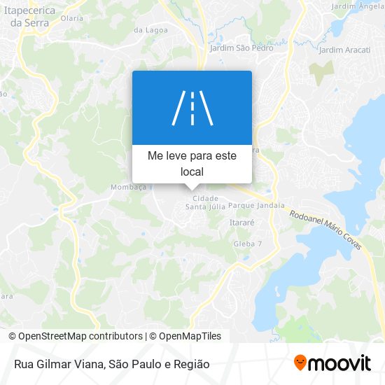 Rua Gilmar Viana mapa