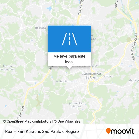 Rua Hikari Kurachi mapa