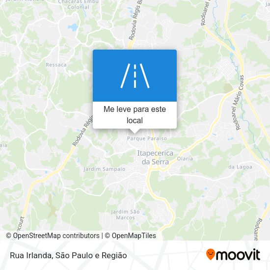 Rua Irlanda mapa