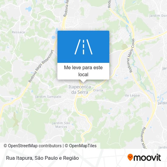 Rua Itapura mapa