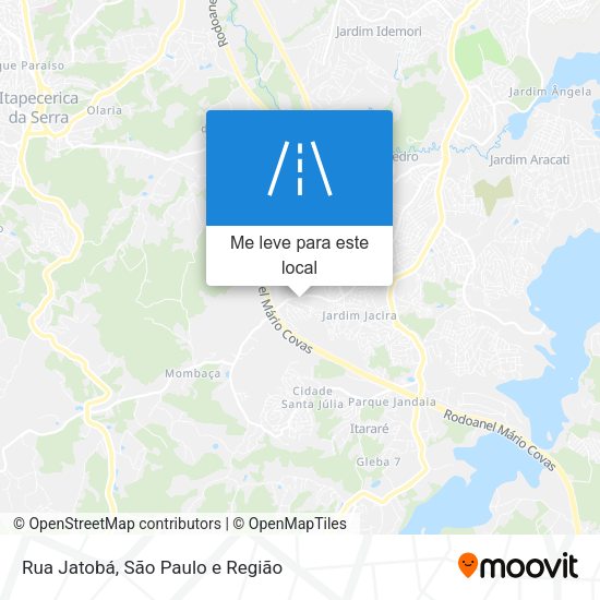 Rua Jatobá mapa