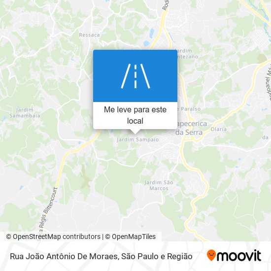 Rua João Antônio De Moraes mapa