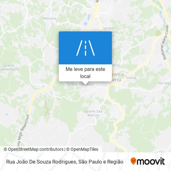 Rua João De Souza Rodrigues mapa