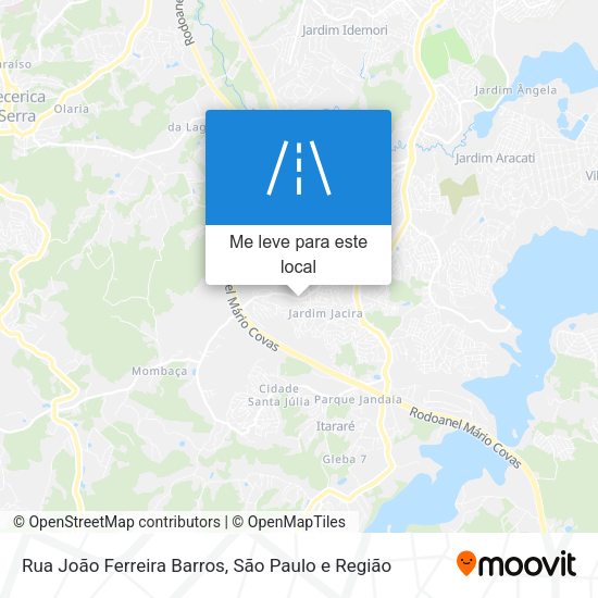 Rua João Ferreira Barros mapa