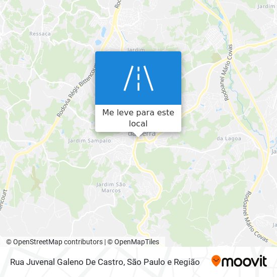 Rua Juvenal Galeno De Castro mapa