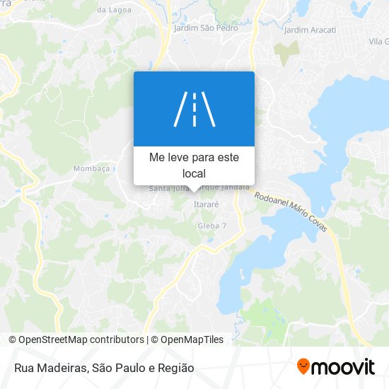 Rua Madeiras mapa