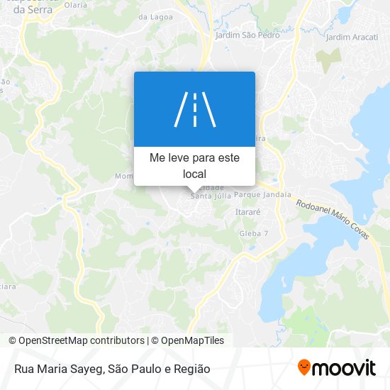 Rua Maria Sayeg mapa