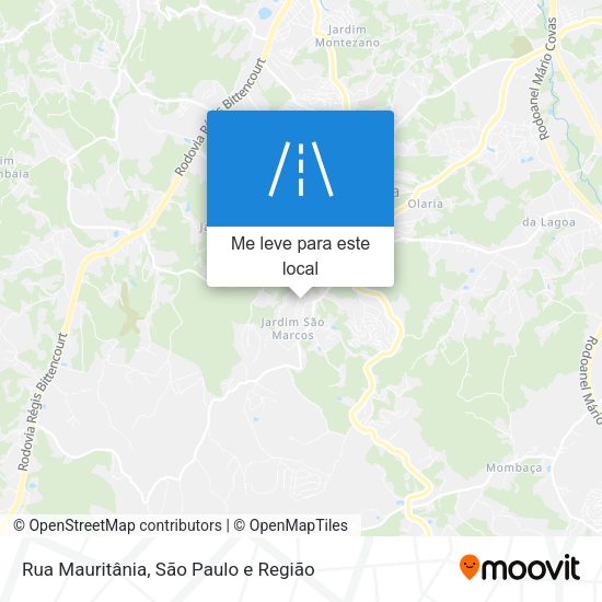 Rua Mauritânia mapa