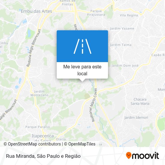 Rua Miranda mapa