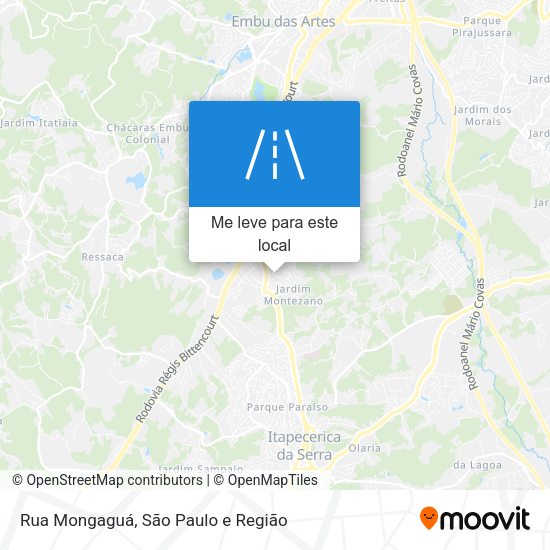 Rua Mongaguá mapa