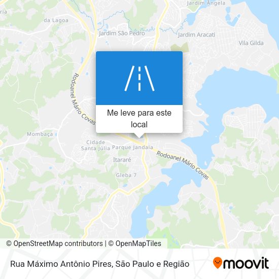 Rua Máximo Antônio Pires mapa