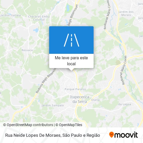 Rua Neide Lopes De Moraes mapa