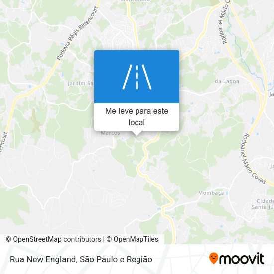 Rua New England mapa