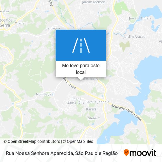 Rua Nossa Senhora Aparecida mapa