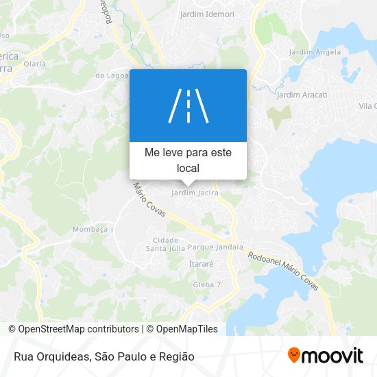 Rua Orquideas mapa