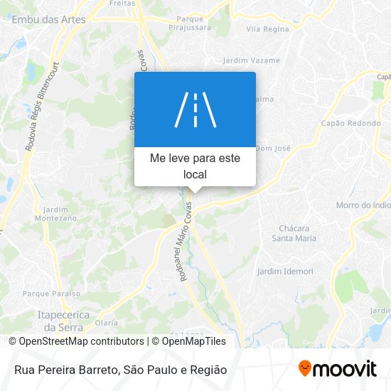 Rua Pereira Barreto mapa