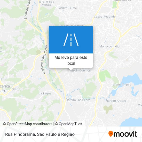 Rua Pindorama mapa