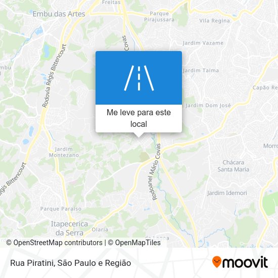 Rua Piratini mapa