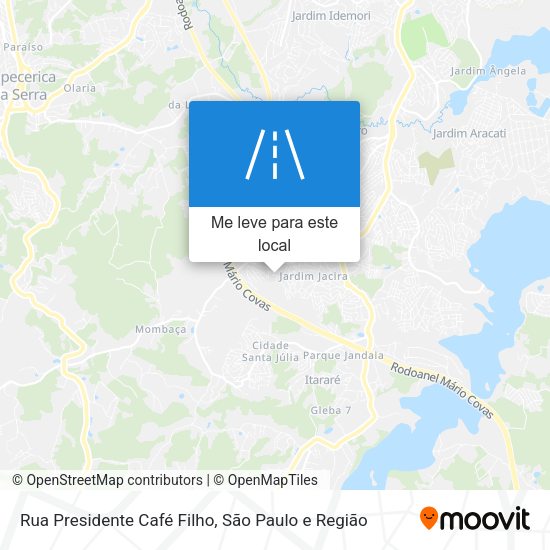 Rua Presidente Café Filho mapa