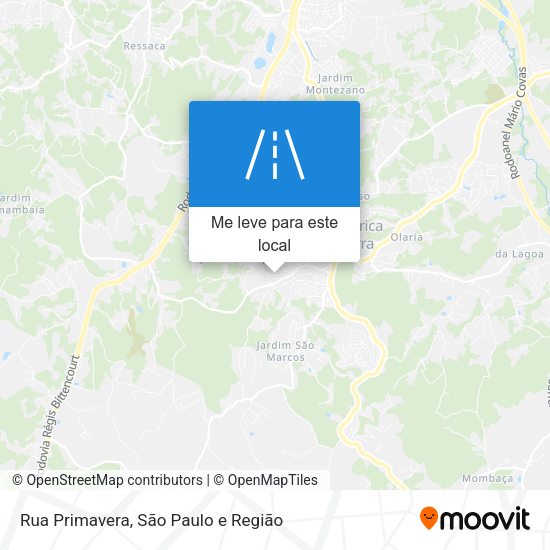 Rua Primavera mapa