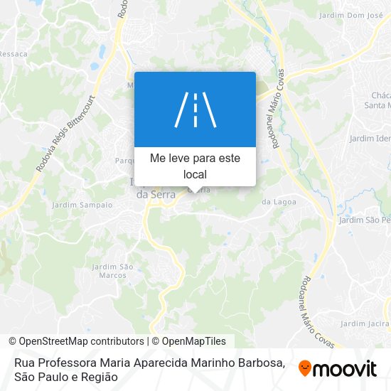 Rua Professora Maria Aparecida Marinho Barbosa mapa