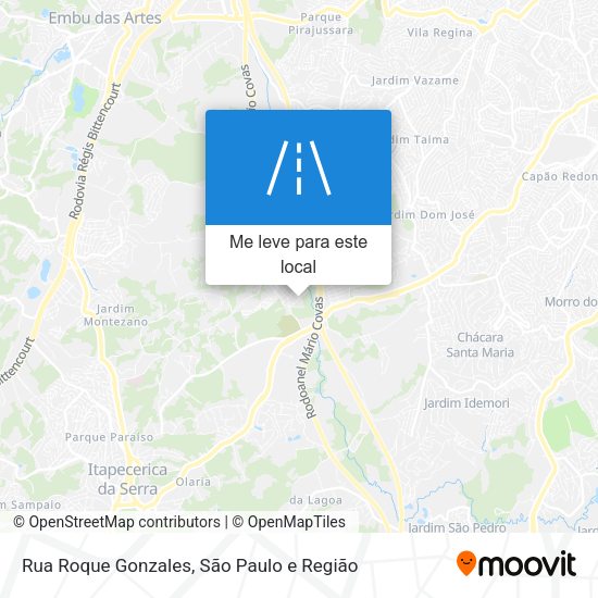 Rua Roque Gonzales mapa