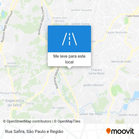 Rua Safira mapa
