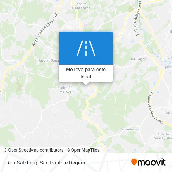 Rua Salzburg mapa