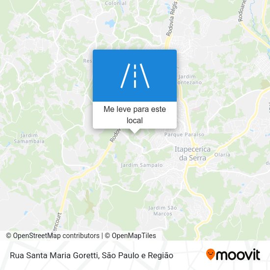 Rua Santa Maria Goretti mapa