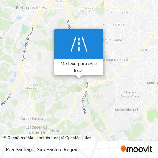 Rua Santiago mapa