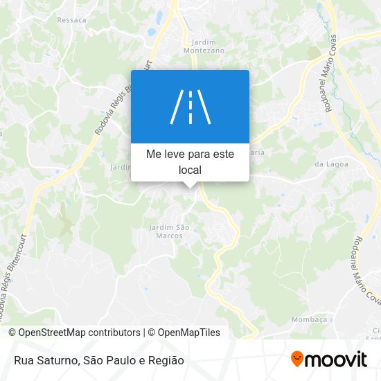 Rua Saturno mapa