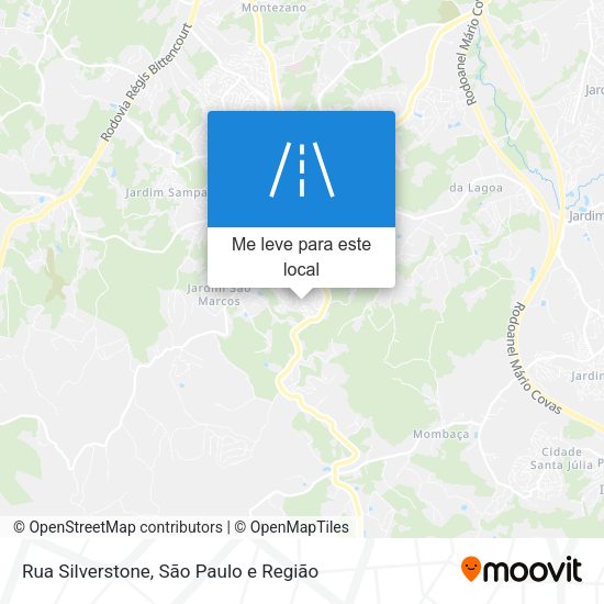 Rua Silverstone mapa