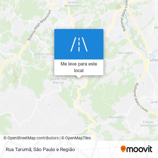 Rua Tarumã mapa