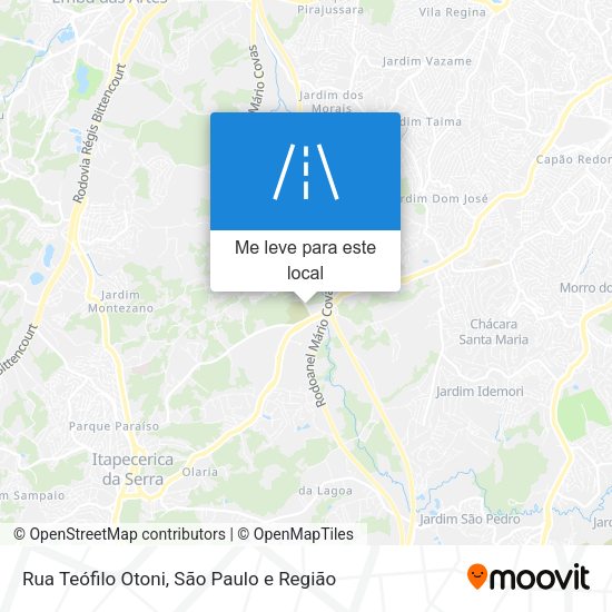 Rua Teófilo Otoni mapa