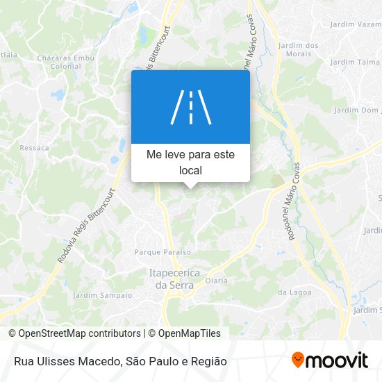 Rua Ulisses Macedo mapa