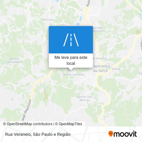 Rua Veraneio mapa