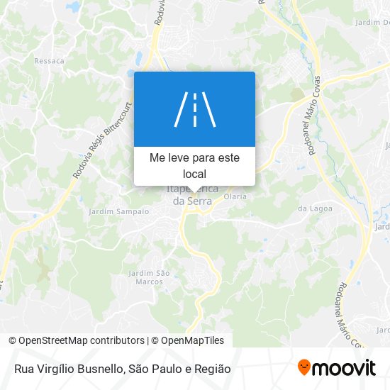 Rua Virgílio Busnello mapa