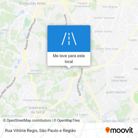 Rua Vitória Regis mapa