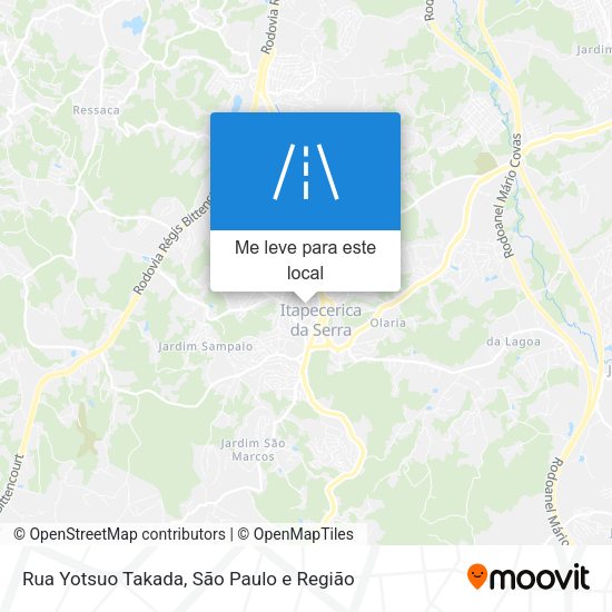 Rua Yotsuo Takada mapa