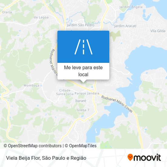 Viela Beija Flor mapa