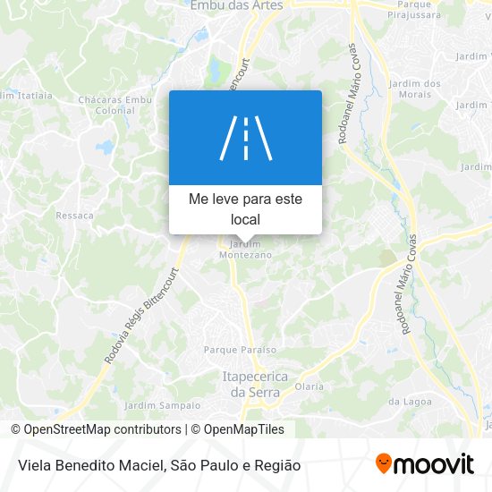Viela Benedito Maciel mapa