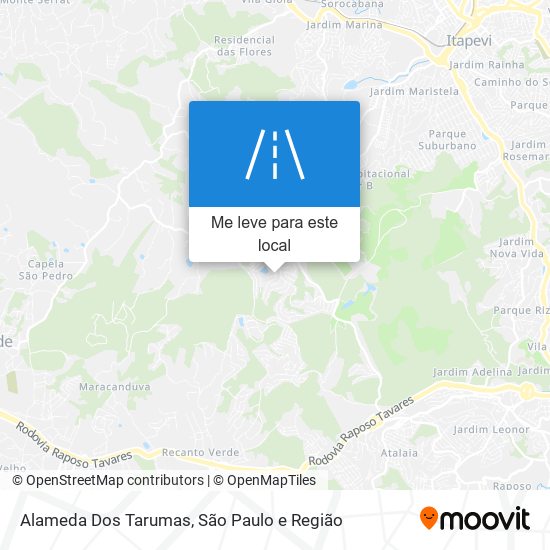 Alameda Dos Tarumas mapa