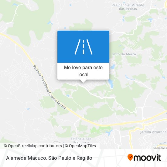 Alameda Macuco mapa