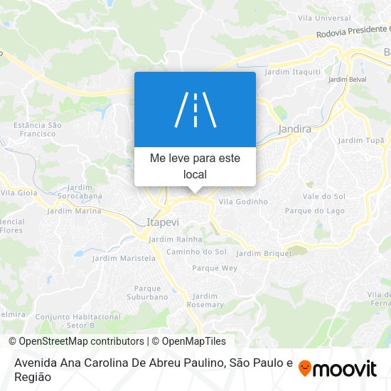Avenida Ana Carolina De Abreu Paulino mapa