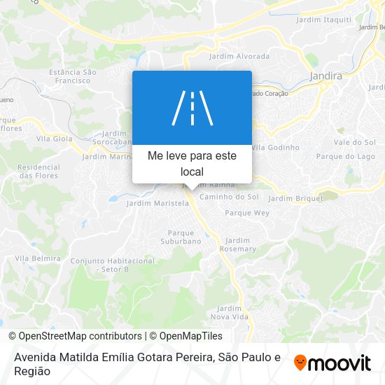 Avenida Matilda Emília Gotara Pereira mapa