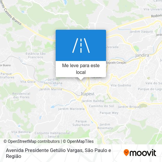 Avenida Presidente Getúlio Vargas mapa