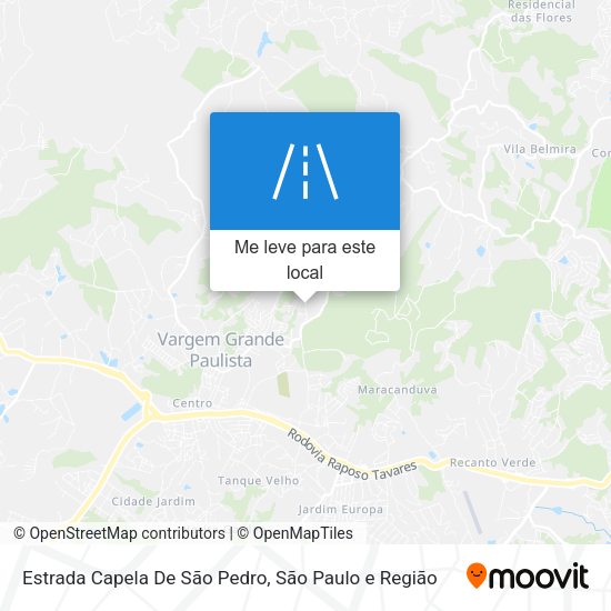 Estrada Capela De São Pedro mapa
