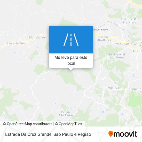 Estrada Da Cruz Grande mapa