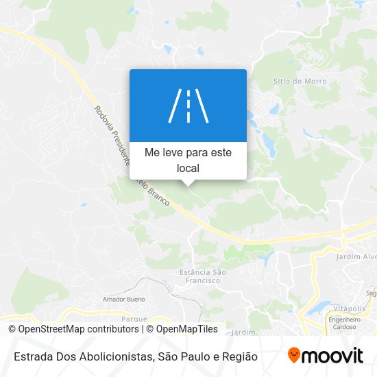 Estrada Dos Abolicionistas mapa