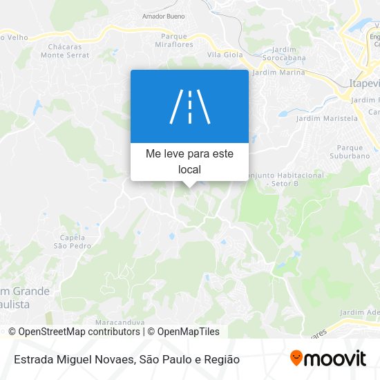 Estrada Miguel Novaes mapa